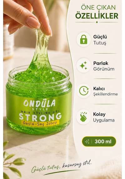 Ondüla Style Saç Şekillendirici Jöle Strong 300 ML