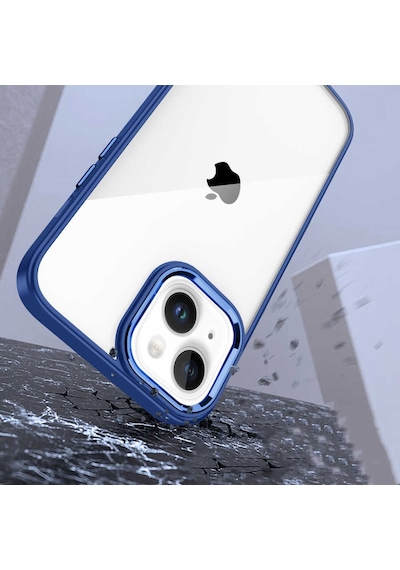 Apple Uyumlu iPhone 14 Plus Kilif Flora Buton,Kenar Çevresi Renkli Kilif 559720676