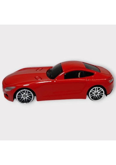 Metal Mini Arabalar 8 Cm - Kırmızı - 1 Siyah