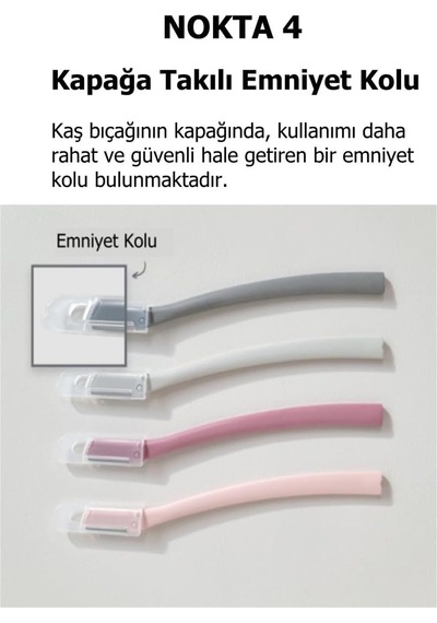 Sindo Prime Kaş Ve Yüz Usturası Açık Gri Renk Kaş Alma Ve Düzenleyici Düz Jilet Diğer