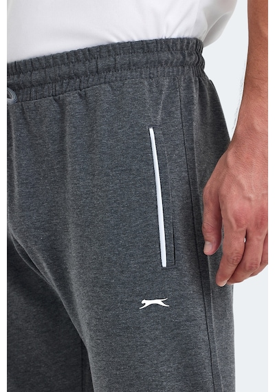 Slazenger Parı In Erkek Cepli Dar Paça Koyu Gri Eşofman Altı Koyu Gri