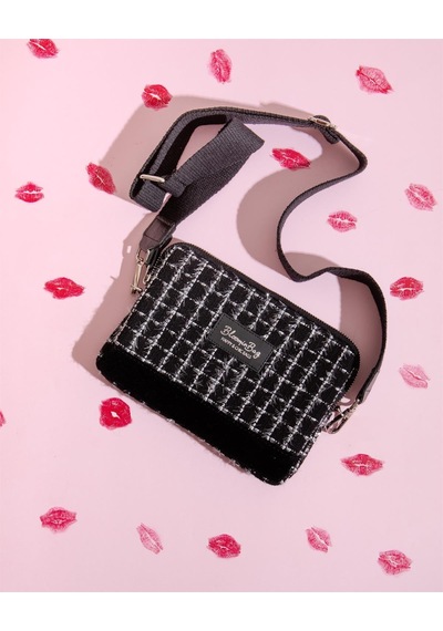 Bloominbag Noir Tweed Çapraz Çanta Siyah