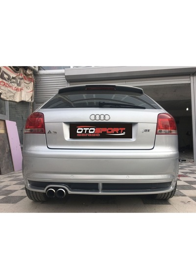 Audi A3 Tek Kapı Arka Tampon Eki Karlık Fiberglass Boyasız