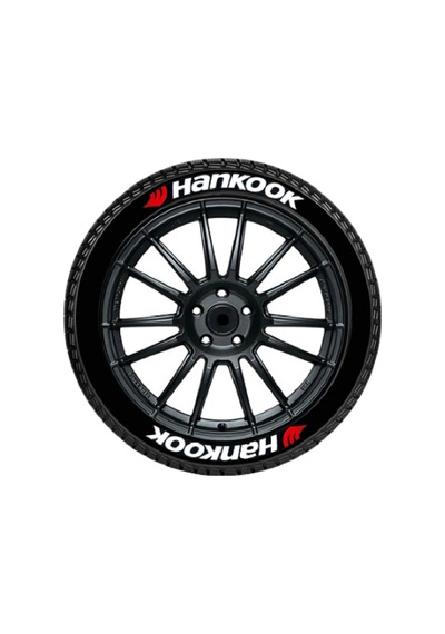 Lastik Yazısı / Araba Lastik Yazısı / Tire Text Hankook 8 Li Set + Yapıştırıcı+zımpara