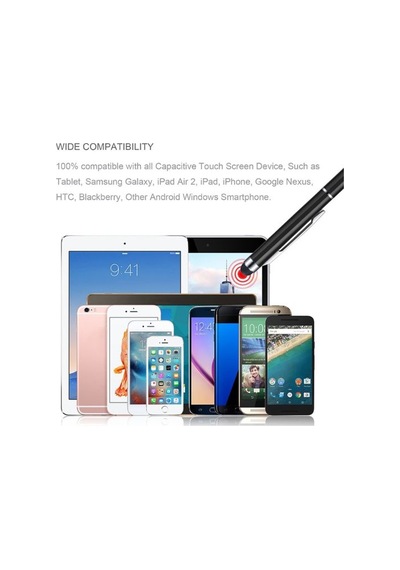 Stylus Dokunmatik Ekran Kalemi Tükenmez Kalem ( 2 Adet )