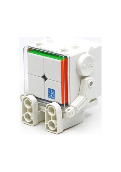 Moyu Meilong 2m Manyetik 2x2 Zeka Küpü Robot Standlı Stickerless Mf8963 12 Cm