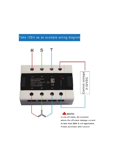 Ssr-3da40a 3-32vdc Solid 3 Fazlı Katı Hal Rölesi