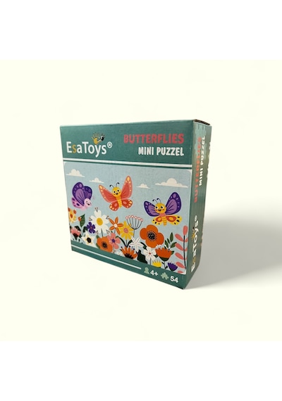 Esatoys Ahşap Butterfly Mini Puzzle 4 Yaş 54 Parça