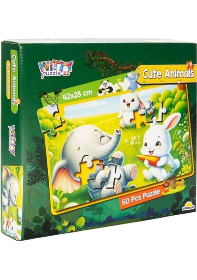 60 Parça Tavşan Puzzle 4789