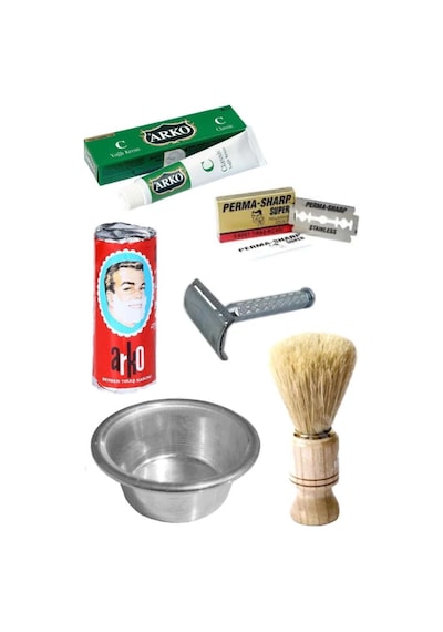 Sakal Tıraş Seti 6'lı + Arko Classic Yağlı Krem 20 G