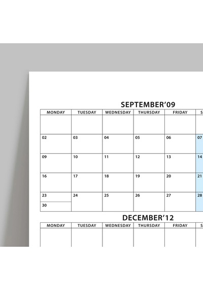 2026 -2027 Akademik Duvar Takvimi, Eylül Başlangıçlı, Academic Wall Calendar, Pastel Gökkuşağı Renkl