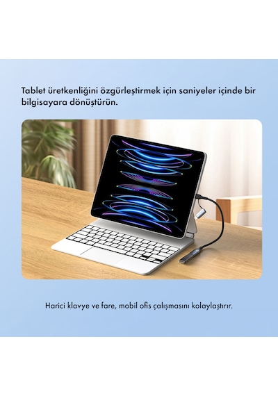 Microcase 2'si 1 Arada Type-c Lightning To Usb 3.0 Otg Kablo - Apple iOS Ve Android Uyumlu Dönüştürücü-al5823 Siyah