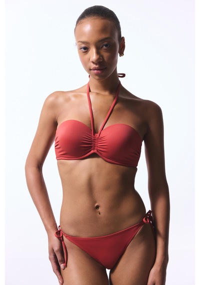 Penti Tarçın Rengi Bağlamalı Düşük Bel Bikini Altı