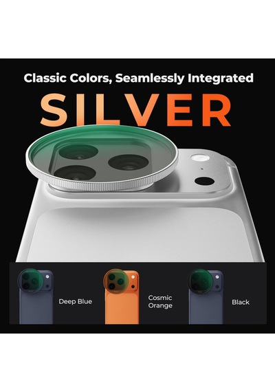 K&f Concept İphone 17 Pro Ve Pro Max İçin Ayarlanabilir Nd2-32 Filtre Silver