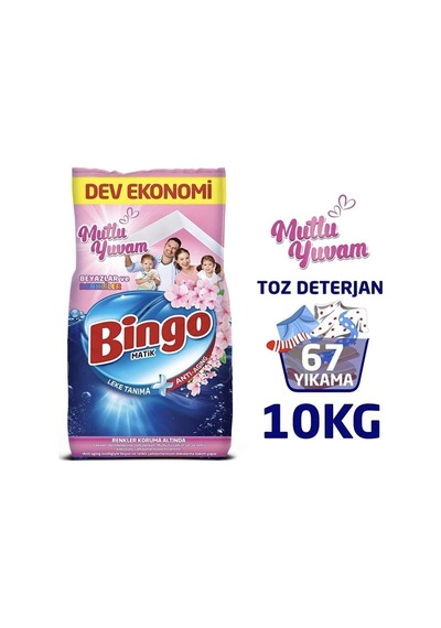 Matik 10 Kg Mutlu Yuvam Renkli Ve Beyazlar Toz Deterjan