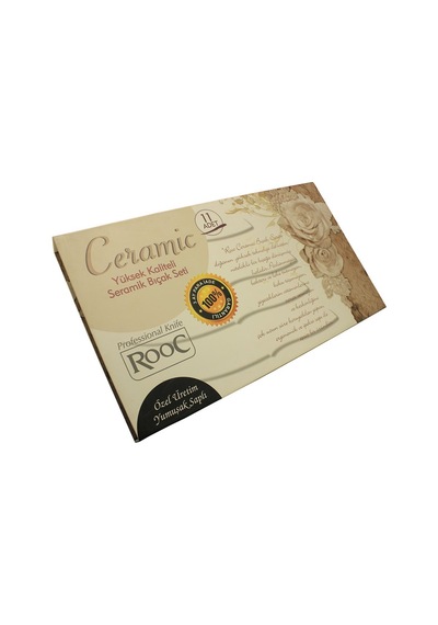 Rooc 11'li Bıçak Seti Seramik Kaplama Cs001 -kırmızı Kırmızı