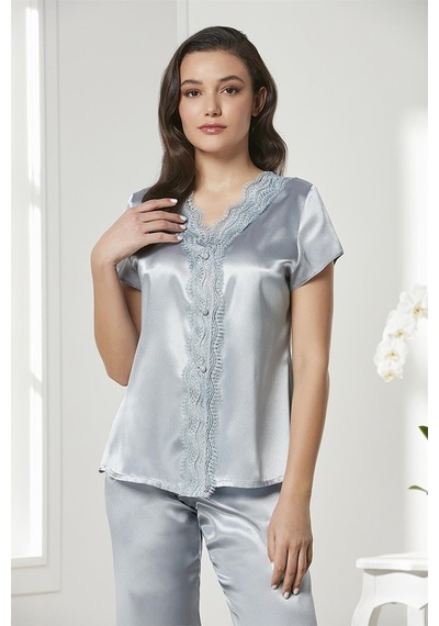 Pierre Cardin 6010 Kadın Saten Dantelli 6'lı Takım-mist Mist
