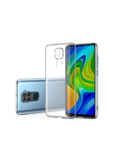 Xiaomi Redmi Note 9 İle Uyumlu Kılıf Şeffaf Kamera Korumalı Esnek Silikon Telefon Kılıfı Kapak
