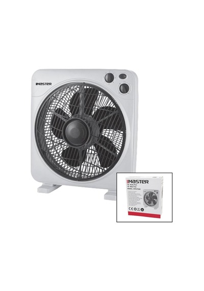 12 İnç Kutu Fan Vantilatör 3 Kademe Hız 5 Plastik Kanat 40w 60dk.zaman Ayarlı Mtr-f620 4604