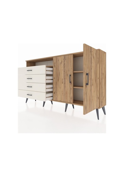 Arges Konsol 3 Raflı 4 Çekmeceli 2 Kapaklı 176x30x99 Çam-çam/aytaşı Atlas Çam/aytası - Atlas Çam Arges Konsol 3 Raflı 4 Çekmeceli 2 Kapaklı 176x30x99 Çam-çam/aytaşı Atlas Çam/aytası - Atlas Çam