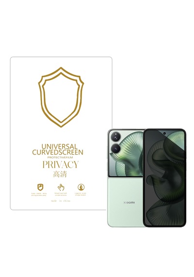 Microcase Xiaomi Mix Flip 2 İle Uyumlu Privacy Gizlilik Filtreli Hayalet Nano Ekran Koruyucu-ekm110