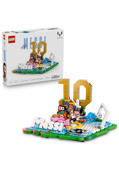 LEGO® Editions Lionel Messi – Unutulmaz Futbol Anları 43011 - 10 Yaş ve Üzeri Çocuklar için Yaratıcı Oyuncak Yapım Seti (500 Parça)