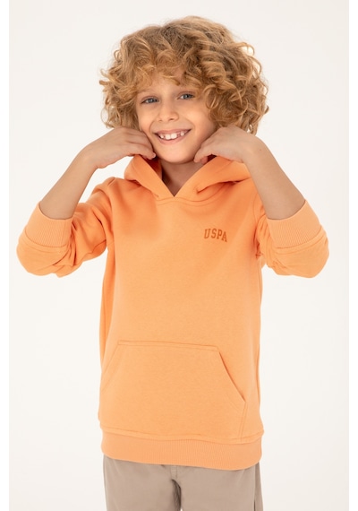 U.S. Polo Assn. Erkek Çocuk Kavun Basic Kapüşonlu Sweatshirt 50295161-VR202