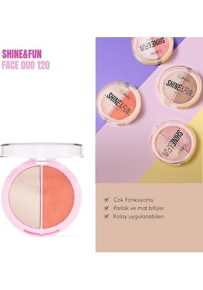Callista & Fun Face Duo 120 Allık & Aydınlatıcı Paleti