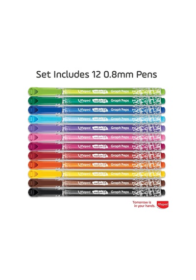Maped 749652 Felt Tıp 12 Renk Keçeli Kalem 124-Pembe
