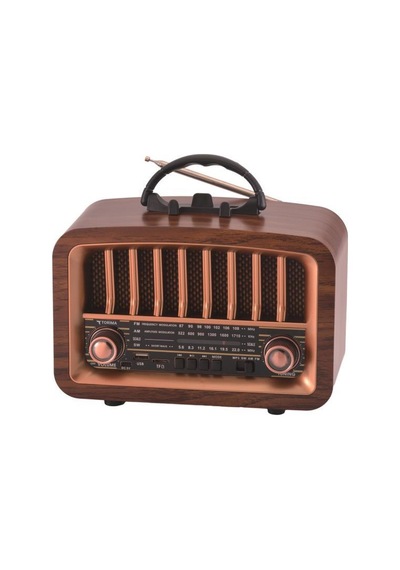 Torima D-57 Ahşap Nostalji Radyo Kablosuz Bluetooth Hoparlör (İthalatçı Garantili)