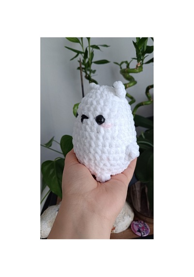 Amigurumi Beyaz Kutup Ayısı Peluş Oyun Arkadaşı