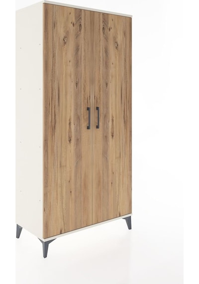 Hyperion Dolap 4 Raflı 2 Kapaklı 88x44x182 Aytaşı-çam Aytaşı