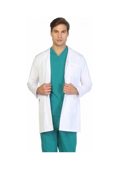 Bay Orta Boy Ceket Yaka Doktor Önlüğü