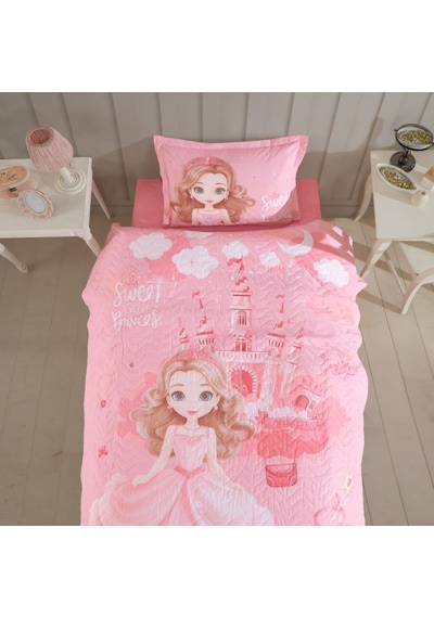 Clasy Tek Kişilik 4 Mevsim Kapitone Nevresim Seti Sweet Princess