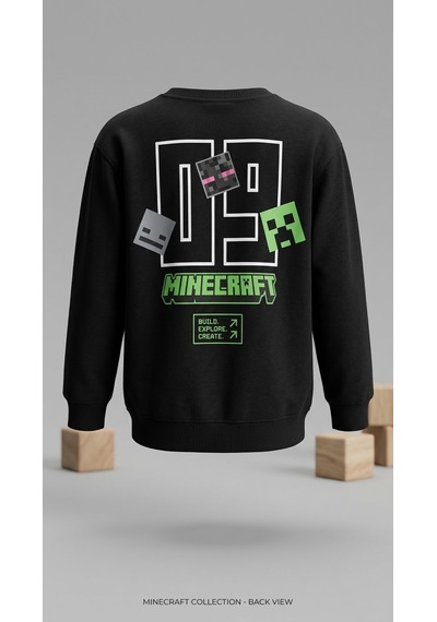 Emila Kids Erkek Çocuk Sweatshirt - Siyah- Baskılı İki İplik %100 Pamuk Emila Kids Erkek Çocuk Sweatshirt - Siyah- Baskılı İki İplik %100 Pamuk