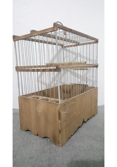 Ahşap Tel Geçme Kafes 32x28x17