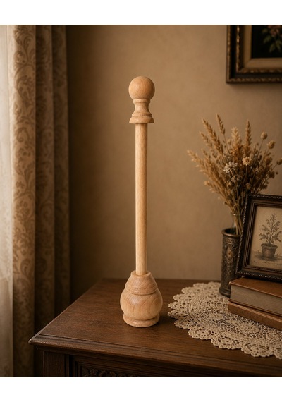 Bali Şemsiyesi Ahşap Ayak 43 Cm Natural Ahşap Rengi Dekoratif Ayak