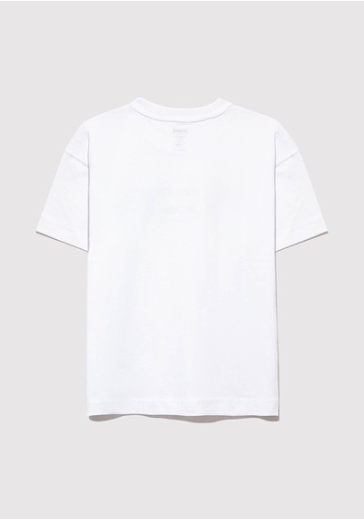 Mavi Oversize Beyaz Erkek Çocuk T-shirt M6610276-620 Beyaz