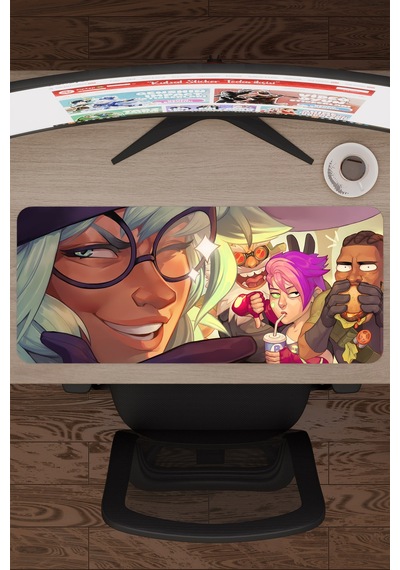 Brawlhalla Kaymaz Dikişli Kauçuk Oyuncu Mousepad V3 - 70x30 Xl Gaming Mouse Pad Fare Altlığı
