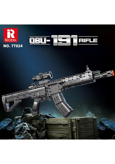Reobrix 77024 Saldırı Tüfeği Qbu-191 Yaratıcı Yapı Blok Seti Building Blocks Assault Rifle Qbu-191 - 1593 Parça