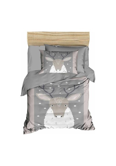 Yenidoğan Kız / Erkek Unisex Bebek Nevresim Takımı %100 Pamuklu Geyik Çok Renkli