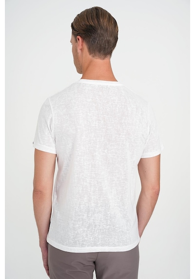 Efor Comfort Fit Bisiklet Yaka Viskon Karışımlı Casual Beyaz Tişört Ts 902 Beyaz Efor Comfort Fit Bisiklet Yaka Viskon Karışımlı Casual Beyaz Tişört Ts 902 Beyaz