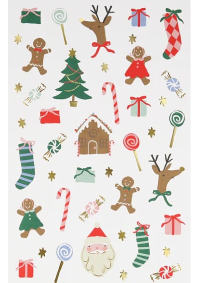 Meri Meri - Jolly Tattoo Sheet - Yeni Yıl Geçici Dövmeler 2'li