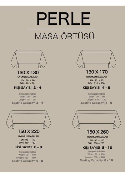 Daily Series Kadife Dokulu Bej Rengi Masa Örtüsü Bej