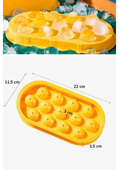 13 Bölmeli Kristal Buz Yapma Kalıbı Plastik Diğer