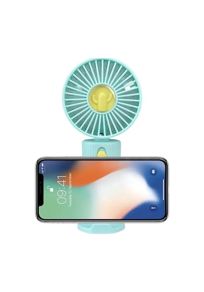 Mini El Fanı Telefon Tutacaklı Standlı Ev Ofis Sessiz Gürültüsüz Soğutucu Portatif Şirin Fan Şarjlı