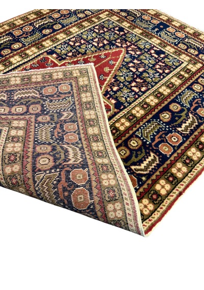 El Dokuma Sıfır Bünyan Halısı Seccade 90x135 Kiremit Yün Namazlık