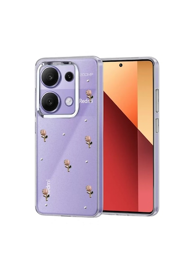 Newface Xiaomi Redmi Note 13 Pro 4g Fiyonk Desenli Kapak - Desen 6 Mor