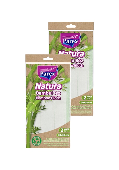 Natura Bambu Bez 2'li Paket 30 X 30 Cm İkili Set Diğer