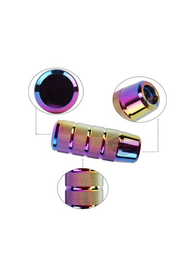 Üniversal 9.5 Cm Jdm Metal Spor Görünümlü Vites Topuzu Aparatlı Alüminyum Alaşım Otomatik-manuel Yarış Vites Kolu Bukalemun Neo Krom 00 Şüscaroto Aksesuar Diğer